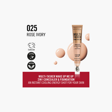 Rimmel London - Concealer Multi Tasker Wake Me Up - 025 Rose Ivory